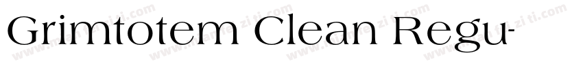 Grimtotem Clean Regu字体转换